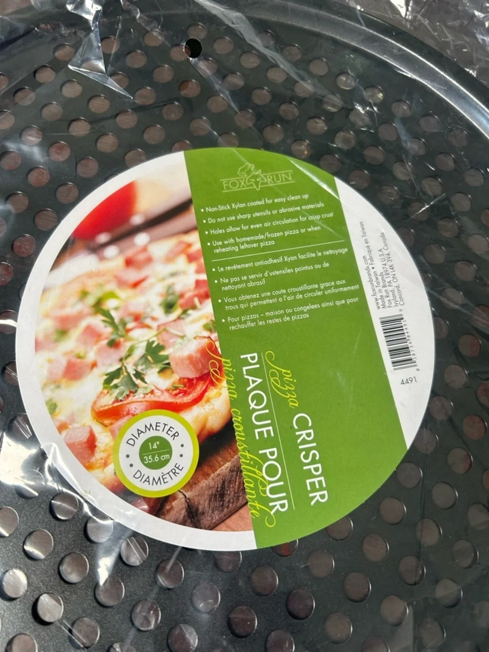Fox Run Pizza Crisper 14” Diameter Non Stick